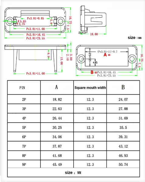 Terminal Block Connector 8 pin JM15EDGKM